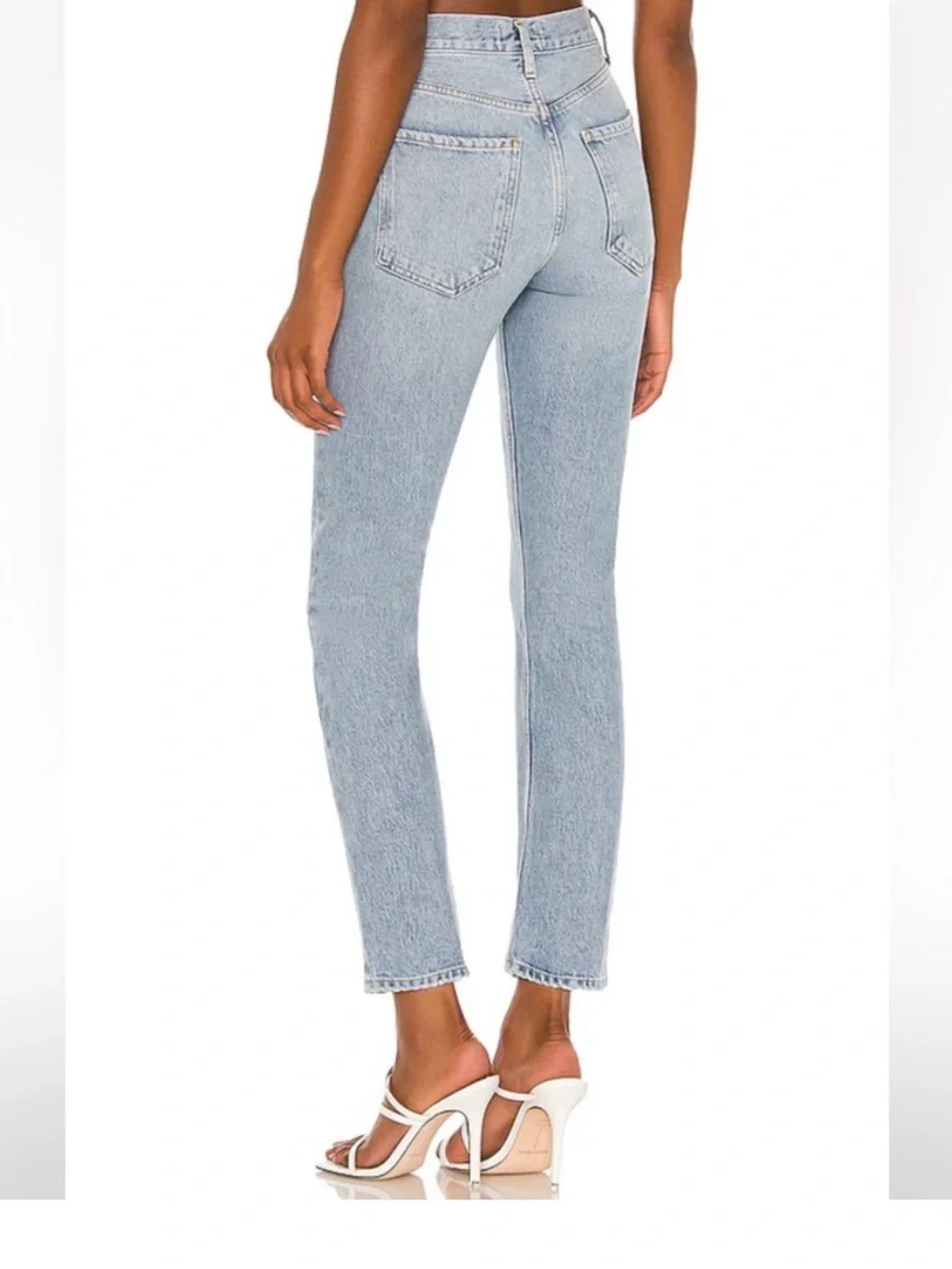 AGOLDE Riley High Rise Straight Crop Jeans in Dimension size 25